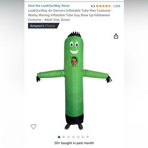 Inflatable Tube Man Air Dancer Costume Green